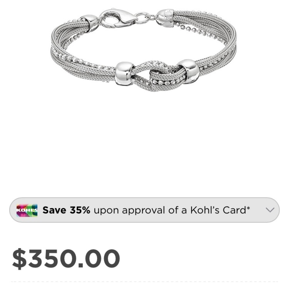 Sterling Silver Boho Bracelet - NEW w/ tags in box! Great Gift!